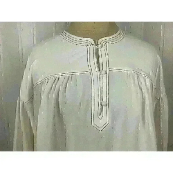 NWT! Joie Mirna Size S Gathered Crepe Porcelain Blouse 1/4 Button Balloon Sleeve - Picture 4 of 11